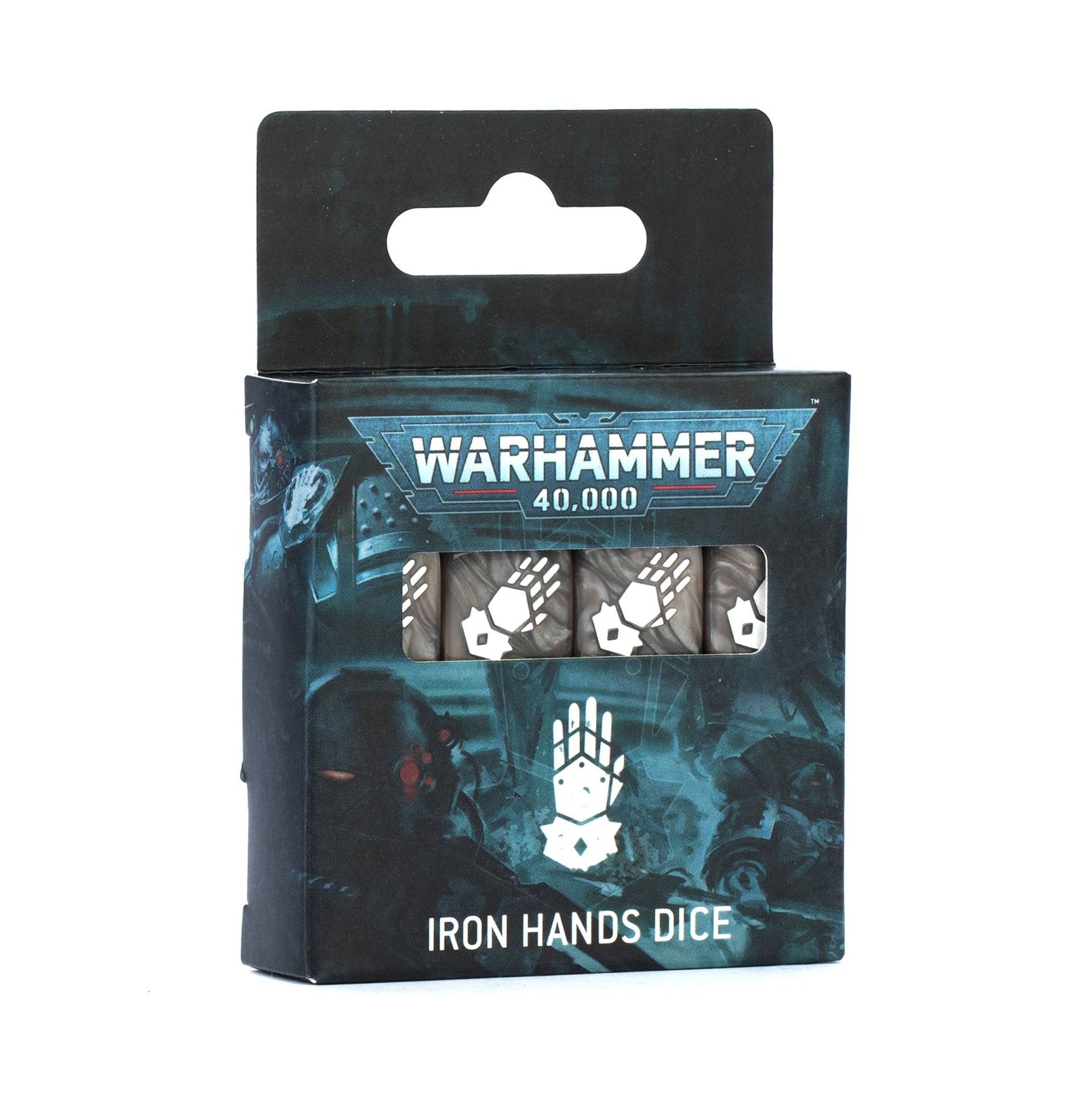 https___trade.games-workshop.com_assets_2025_10_99220101038_SpaceMarineIronHandsDice02 Iron Hands Dice - (Last Chance to Buy)